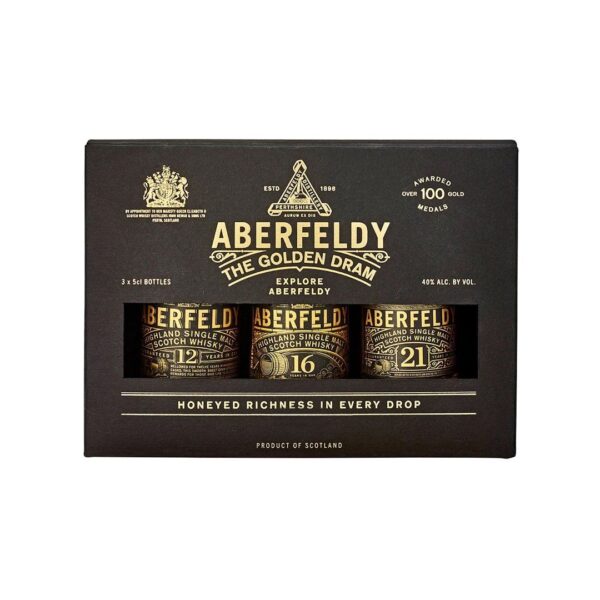 Aberfeldy The Golden Dram Single Malt Scotch Whisky Gift Set