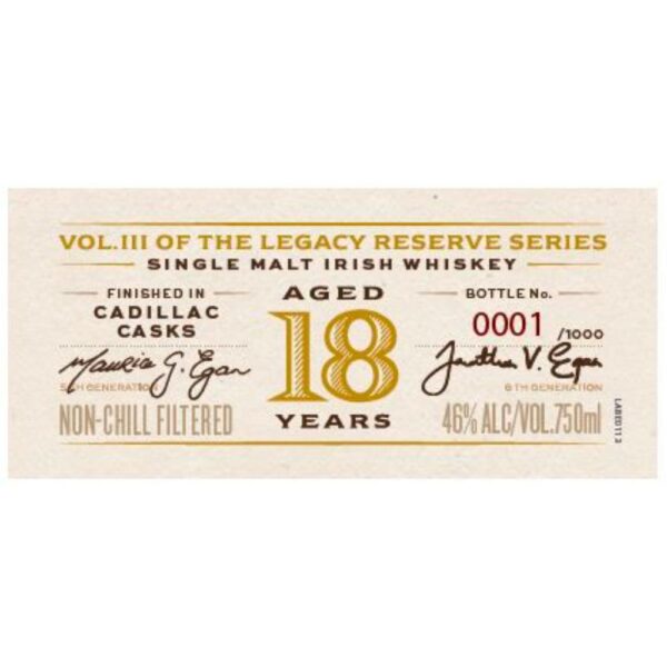 Egan's Legacy Reserve III 18 Year Old