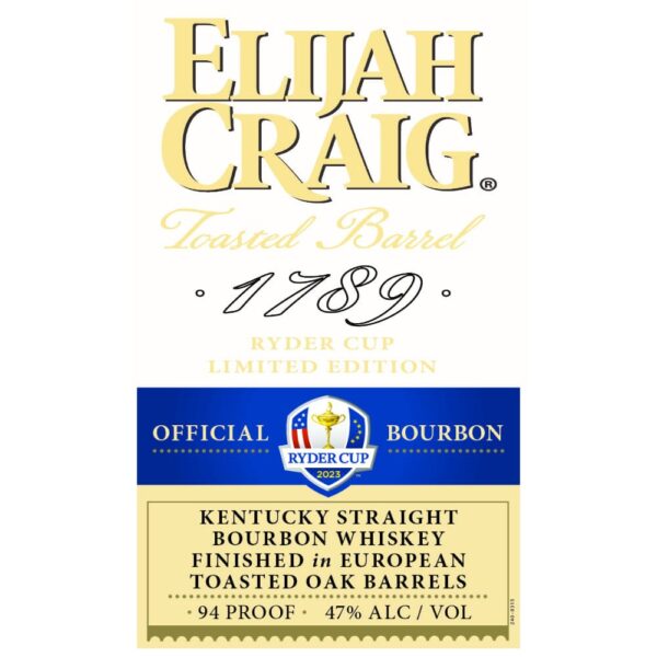 Elijah Craig Ryder Cup 2023 Kentucky Straight Bourbon - Image 2