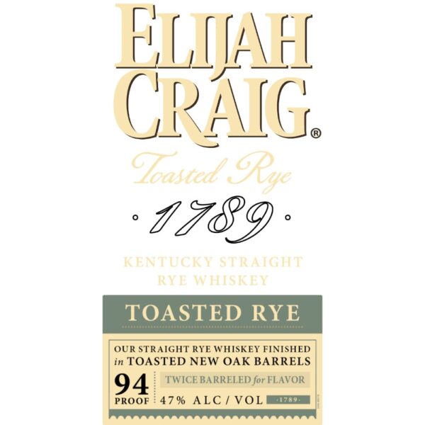 Elijah Craig Toasted Rye - Image 2