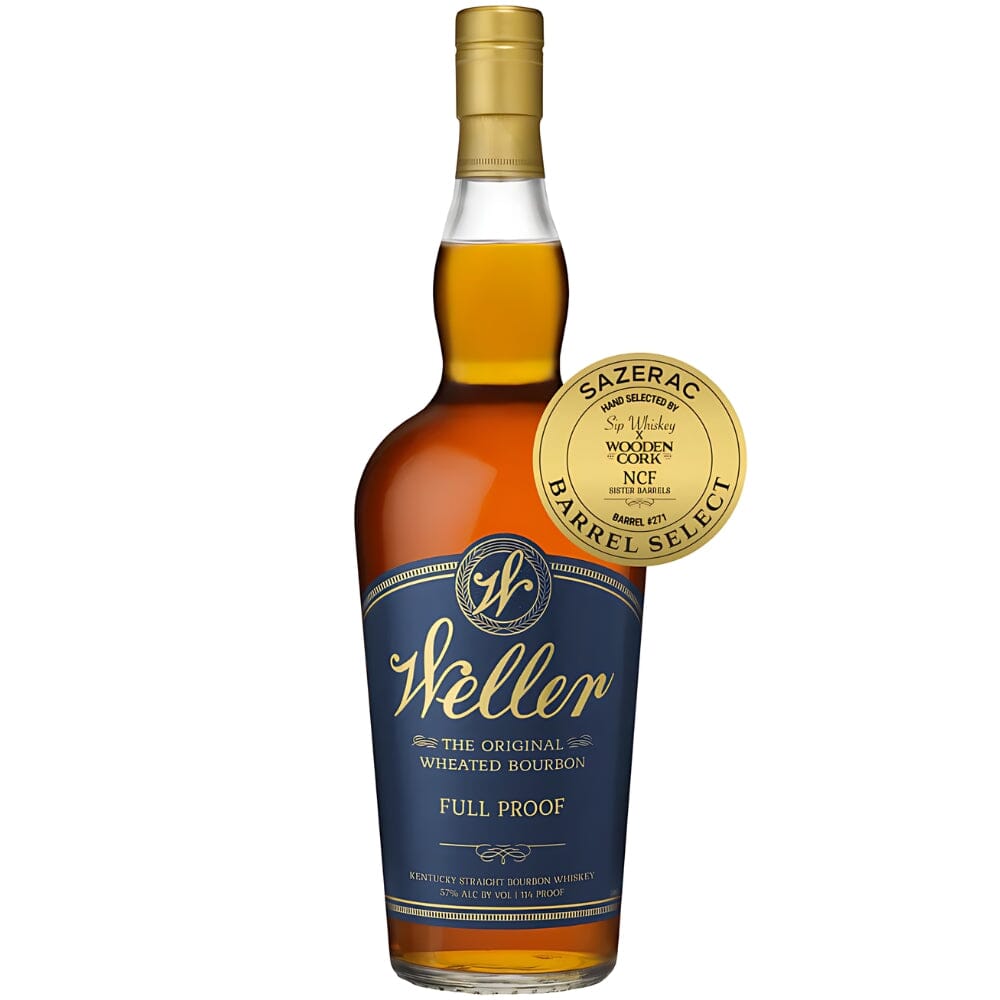 W.L. Weller Full Proof Non-Chill Filtered Sister Barrels Pick by Wooden Cork & Sip Whiskey