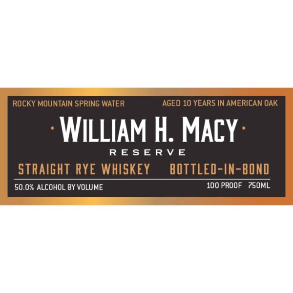 Woody Creek Distillers William H. Macy Reserve "Bottled in Bond" Straight Rye Whiskey - Image 2