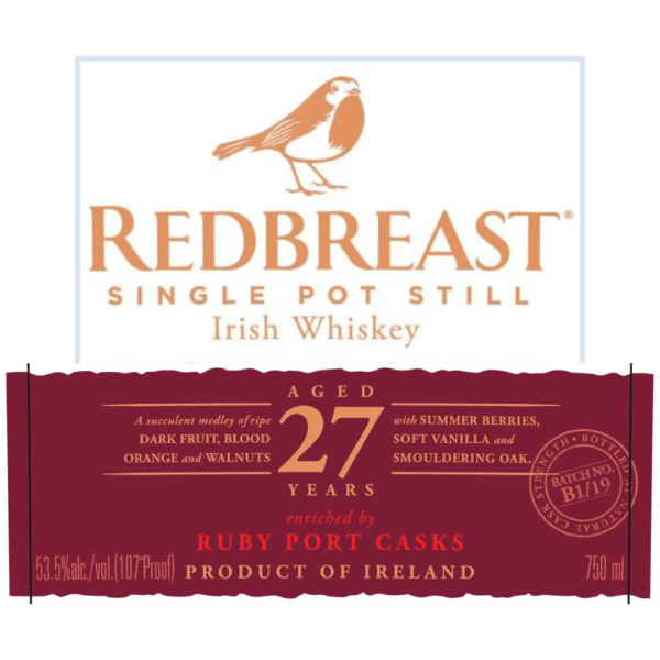 Redbreast 27 Year Old Ruby Port Casks - Image 2