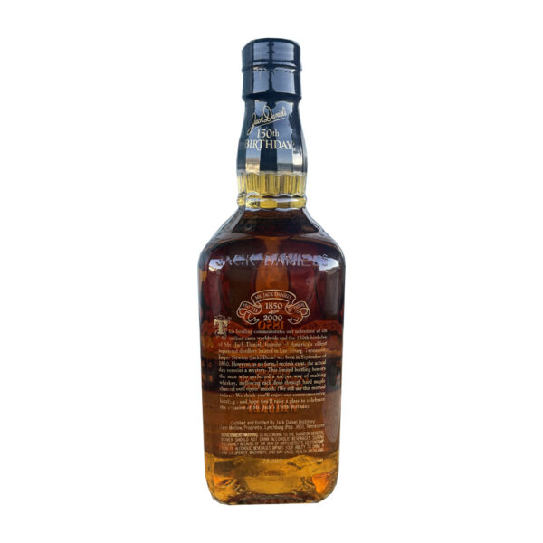 Jack Daniel's 150th Birthday 1850-2000 Commemorating 6 Million Cases Signed Bottle by Jimmy Bedford - Image 3