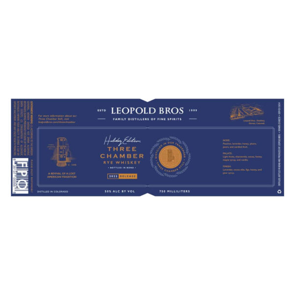 Leopold Bros. Three Chamber Whiskey Holiday Edition 2022 - Image 2