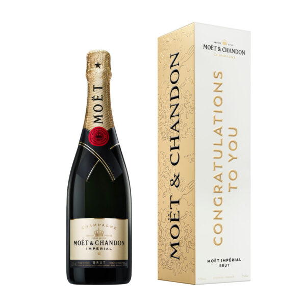 Moët & Chandon Imperial Milestones "Congratulations To You" Brut Champagne Gift Box