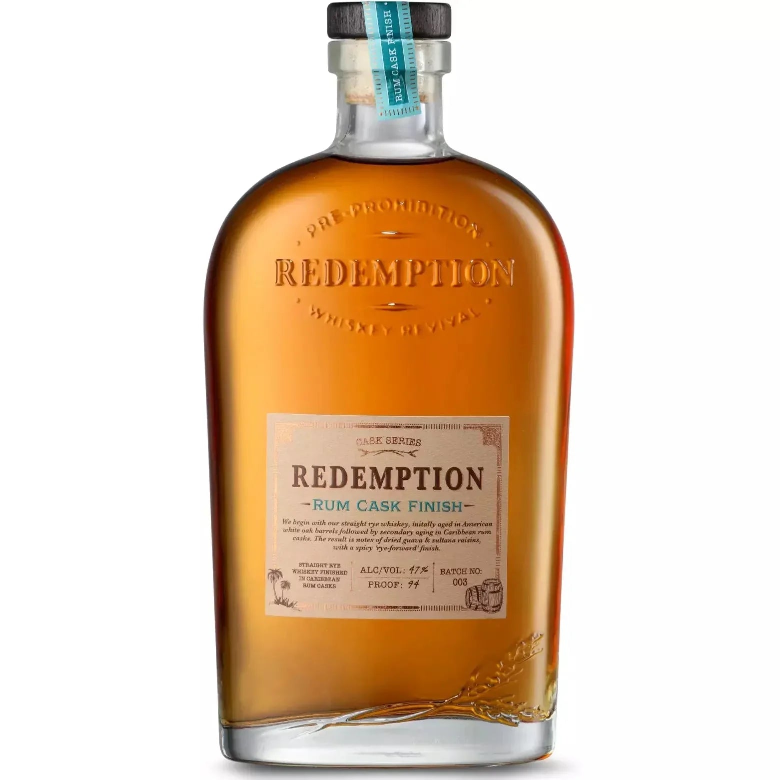 Redemption Rum Cask Finish Rye Whiskey