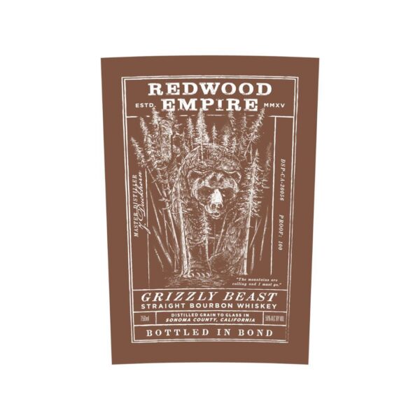 Redwood Empire Grizzly Beast Bourbon Bottled In Bond - Image 2