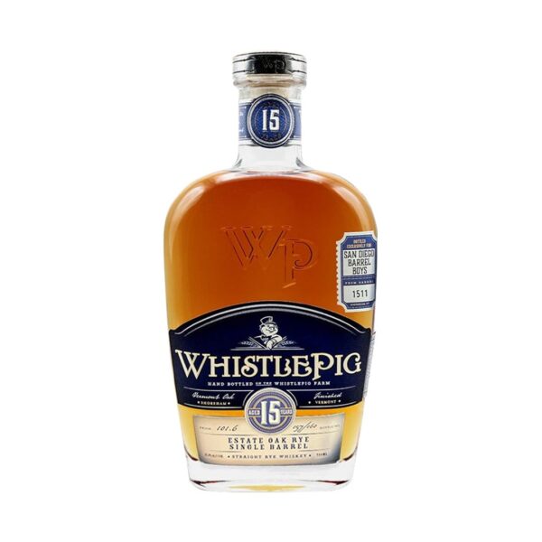 WhistlePig 15 Year Estate Oak Rye "SDBB" Barrel Pick #1511